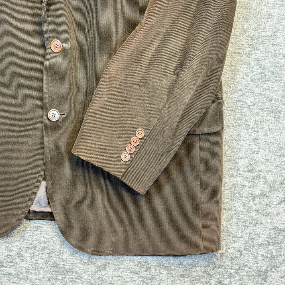 Brooks Brothers 1818 Madison Corduroy Sport Coat 46R Brown Cotton Blazer